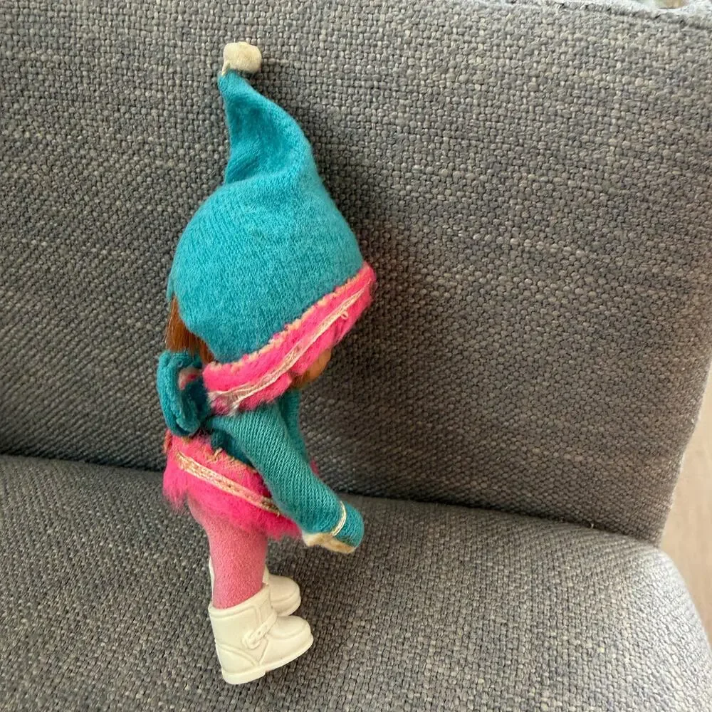 Vintage Liddle Kiddles Freezy Sliddle Doll, Clothes, Sled 1960s